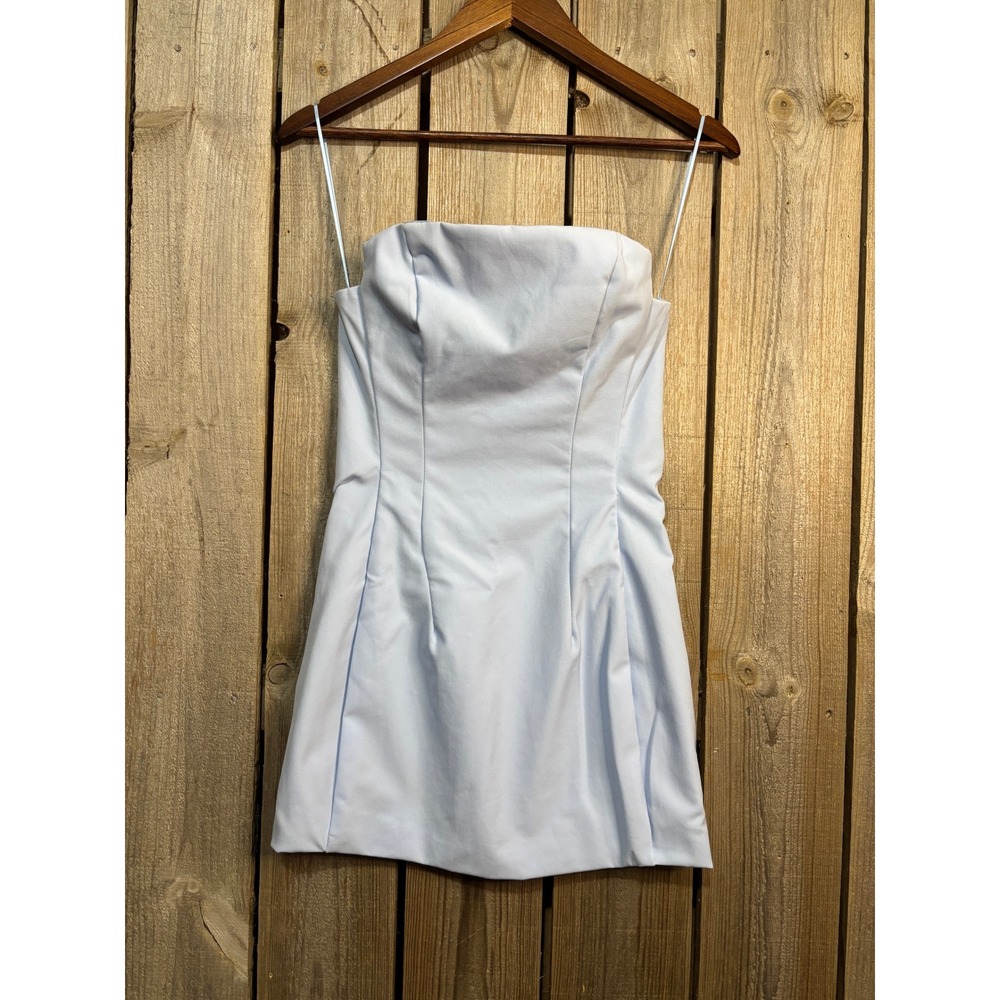 Thats So Fetch Light Blue Strapless Bodycon Mini Dress Size 4 Pastel Cocktail